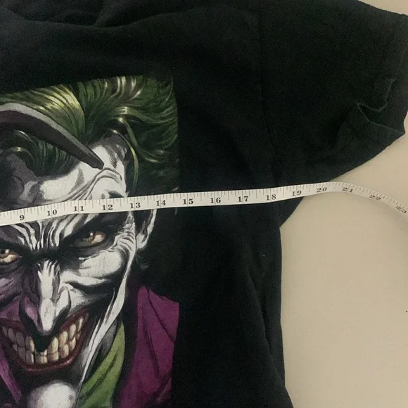 Black DC Batman The Joker Graphic Men’s T-Shirt Size L - Picture 5 of 6